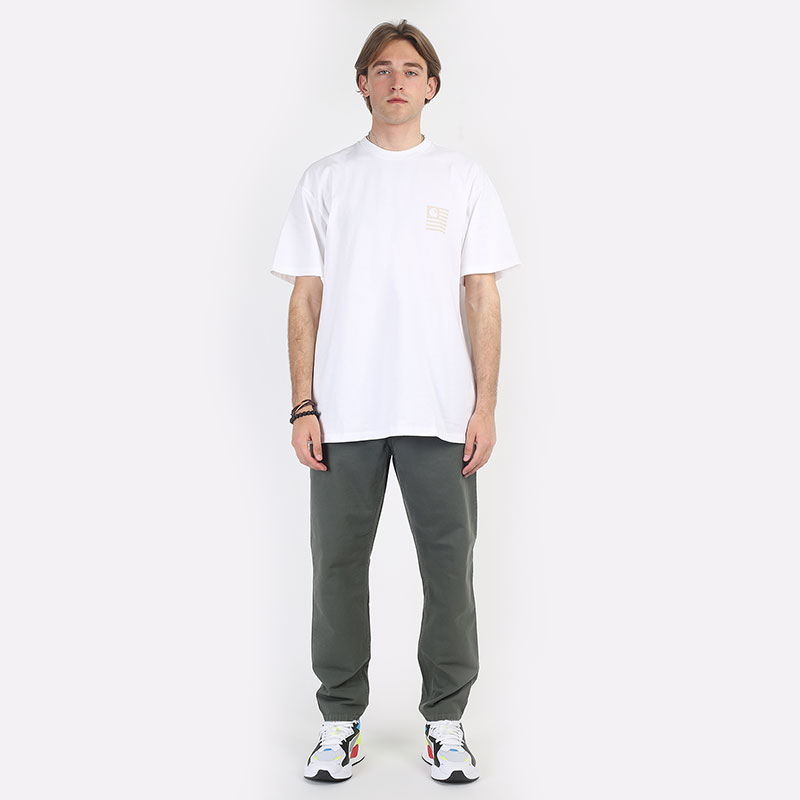 мужская белая футболка Carhartt WIP S/S Medley State T-Shirt I030169-white - цена, описание, фото 4